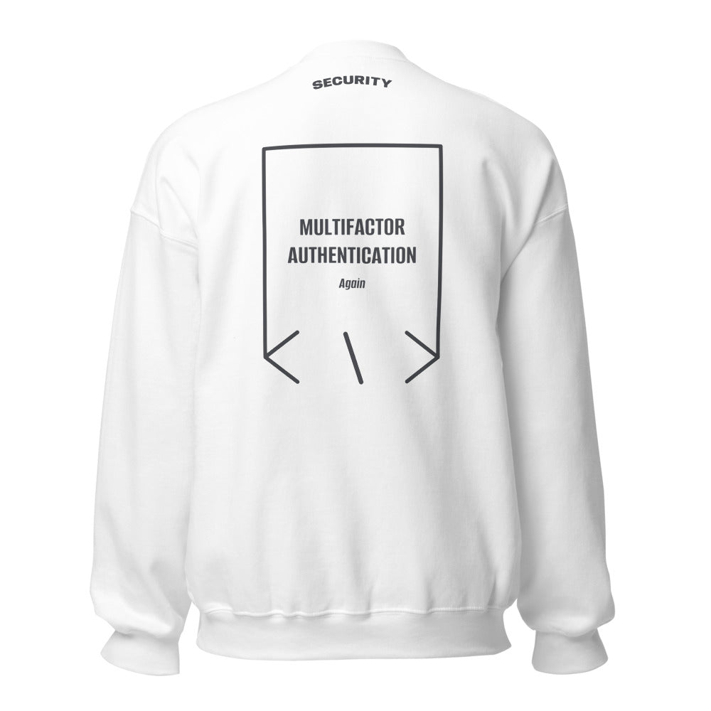 Multifactor Authentication — White Dark Heather back mockup
