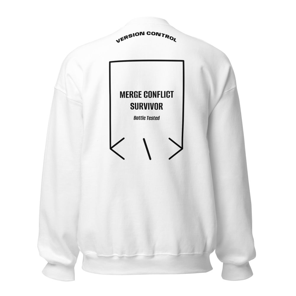 Merge Conflict Survivor — secondary back mockup