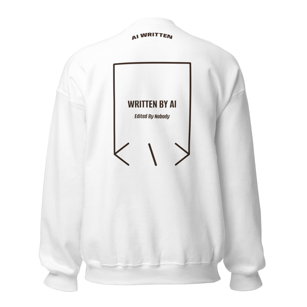 Written By AI — White Dark Chocolate back mockup
