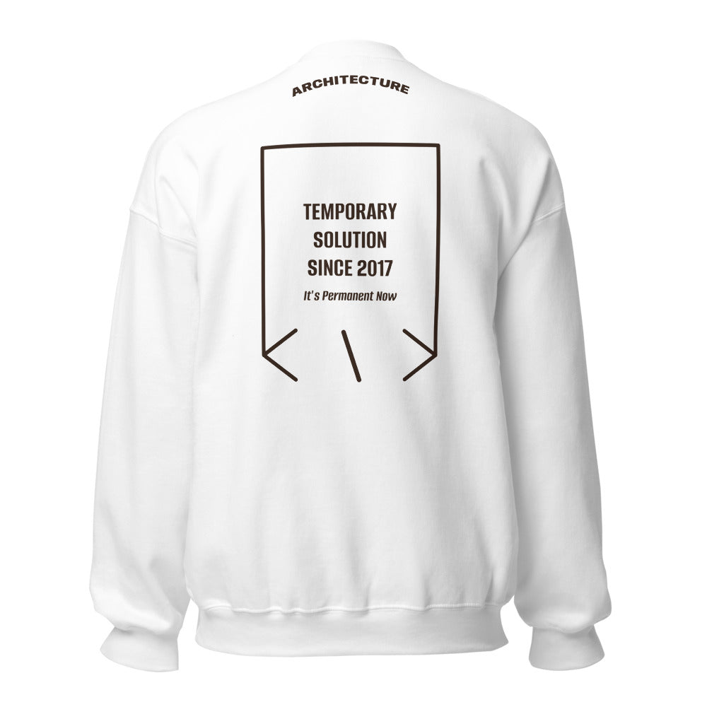 Temporary Solution Since 2017 — White Dark Chocolate back mockup