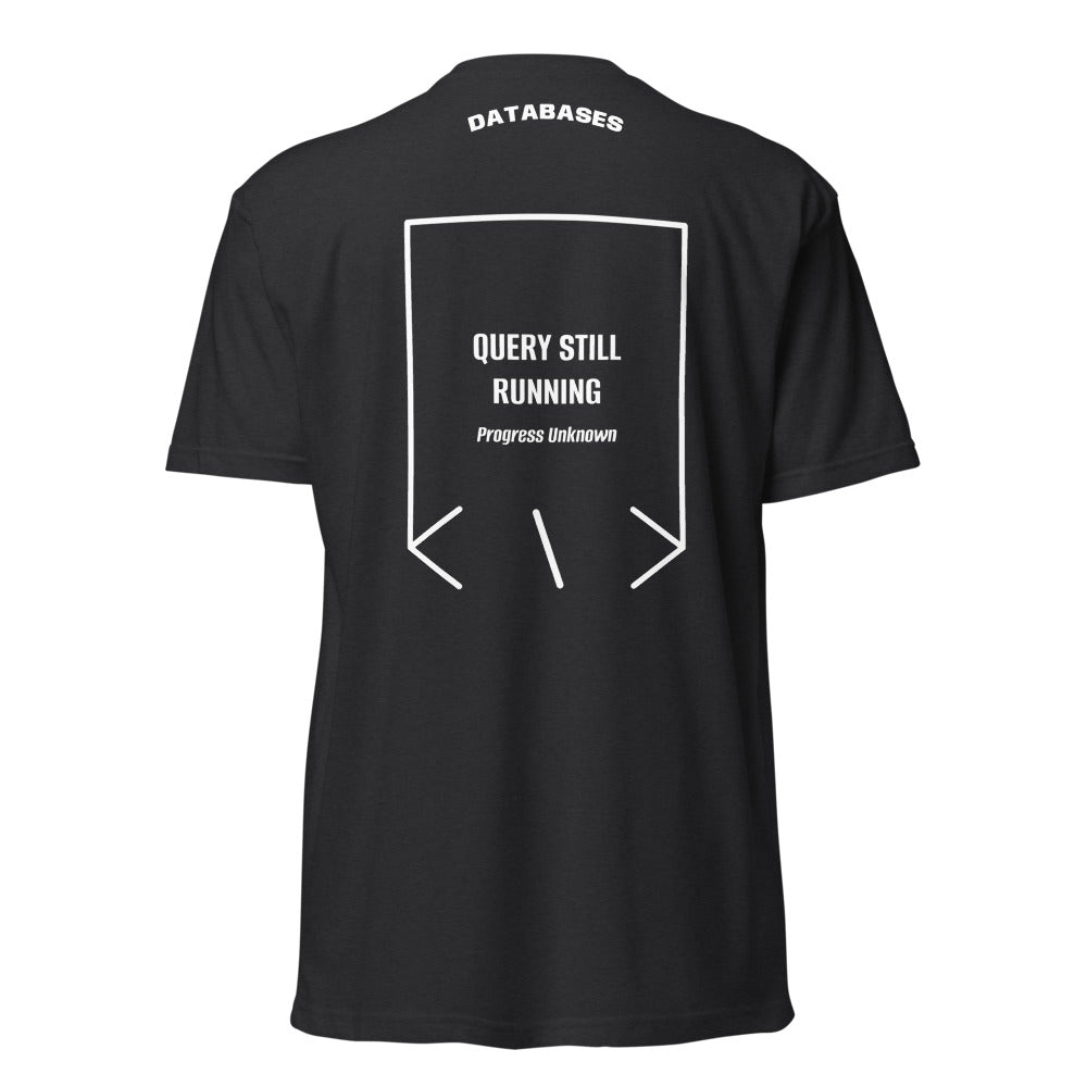 Query Still Running — Black White back mockup