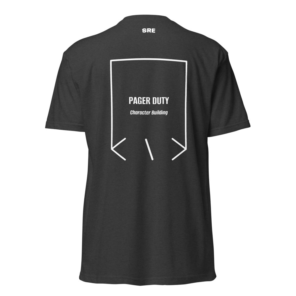 Pager Duty — Charcoal White back mockup