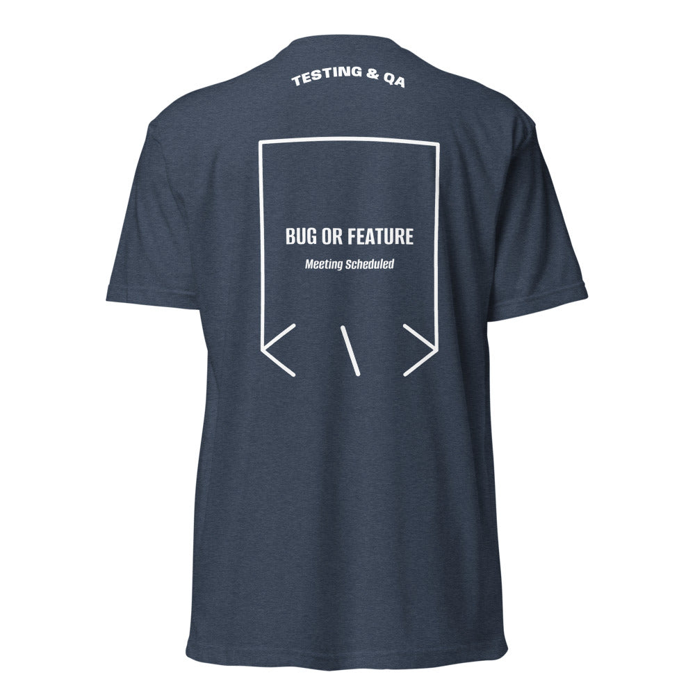 Bug Or Feature — Midnight Navy White back mockup