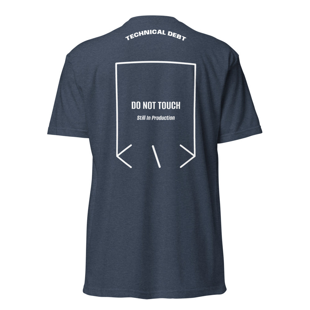 Do Not Touch — Midnight Navy White back mockup
