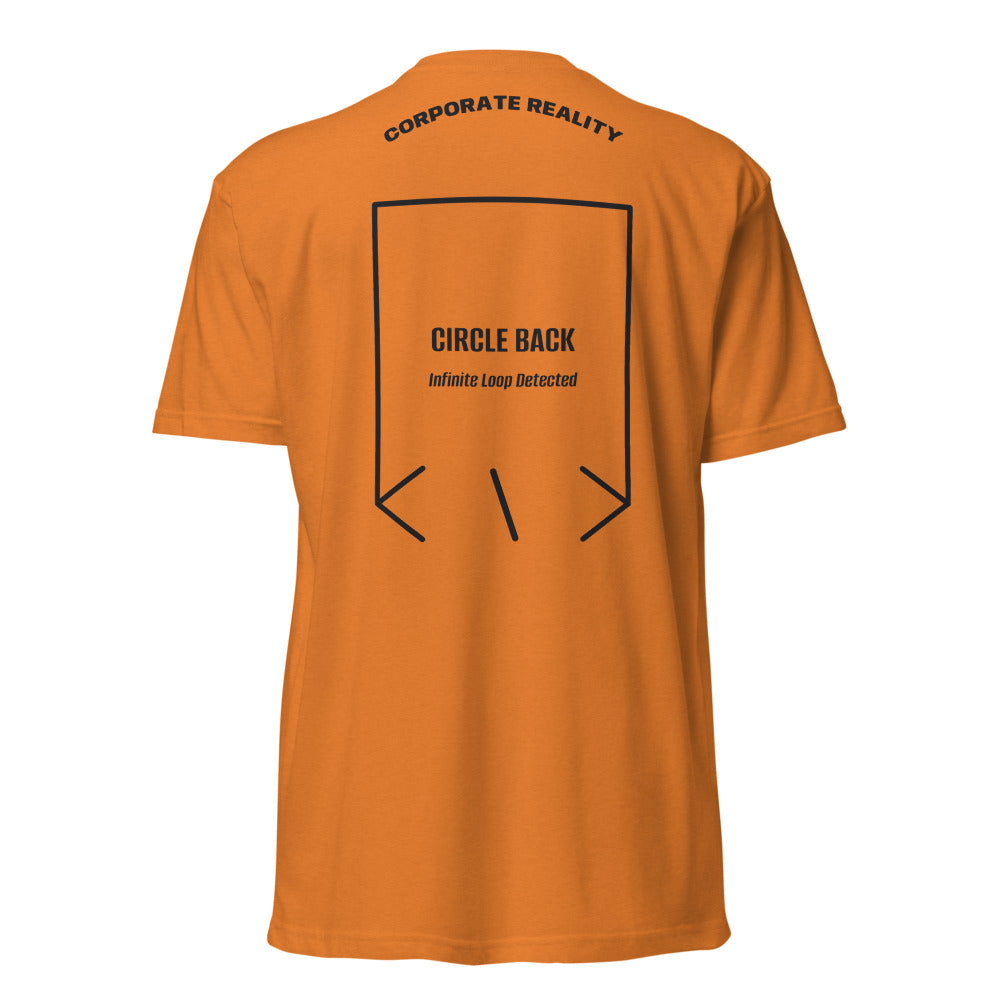 Circle Back — Orange Black back mockup