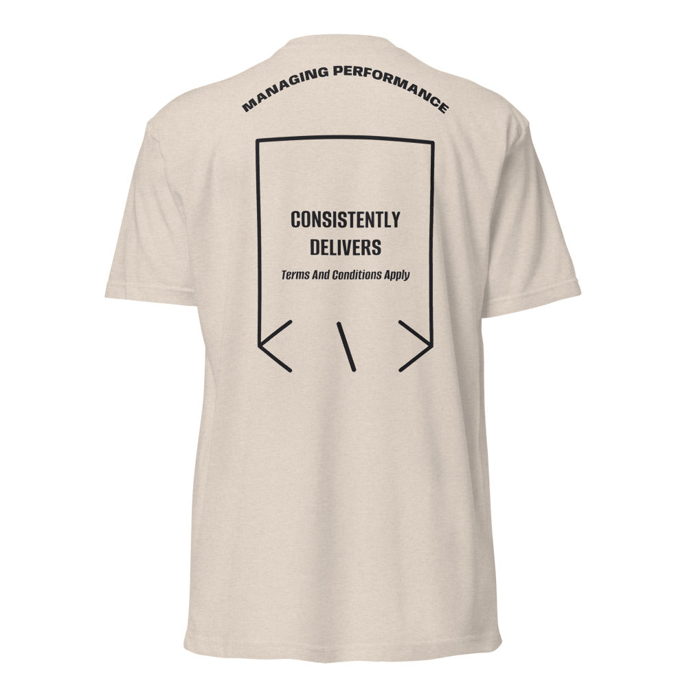 Consistently Delivers — Sand Black back mockup
