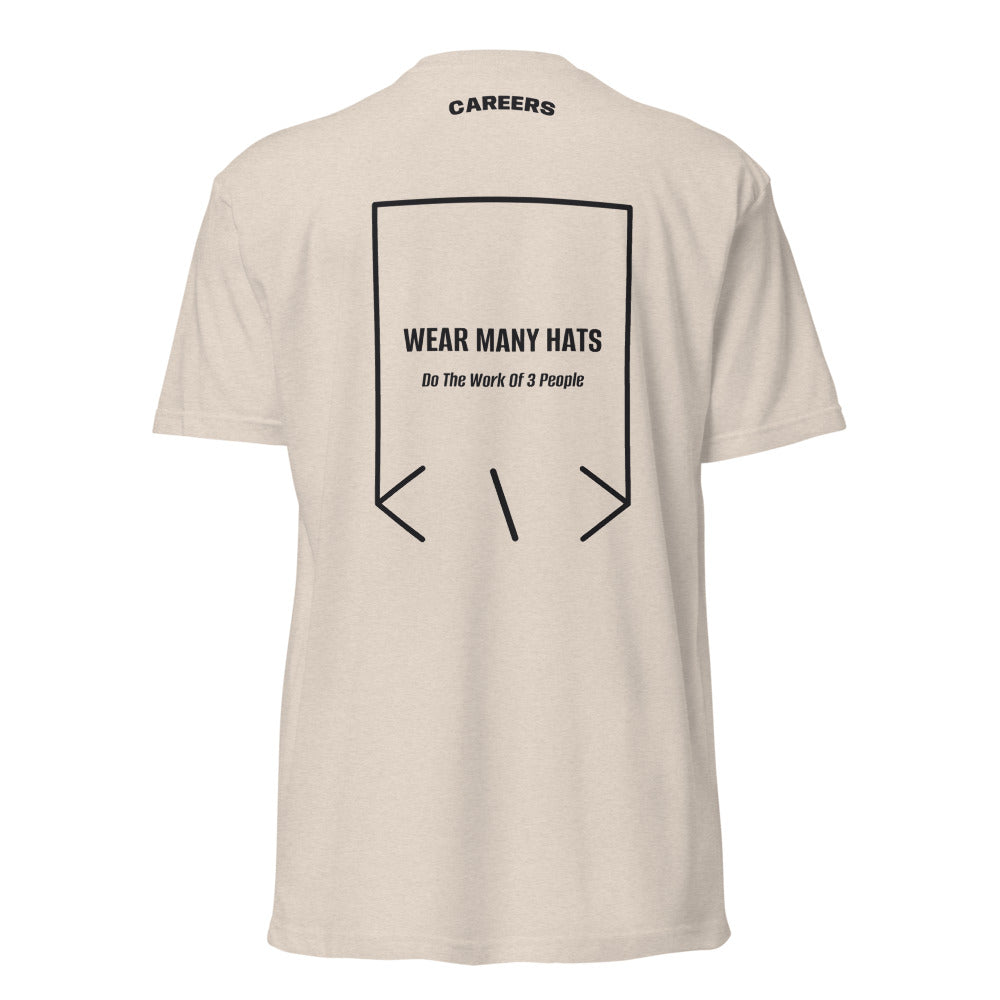 Wear Many Hats — Sand Black back mockup