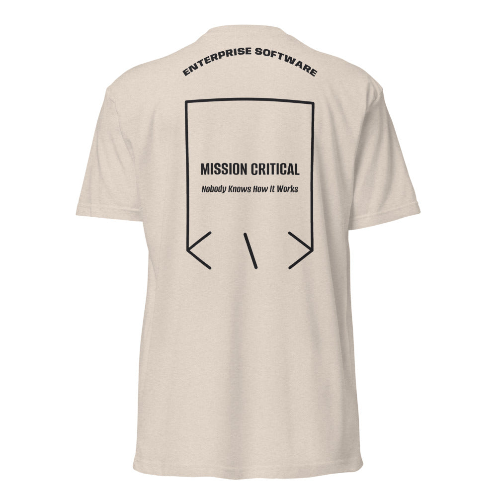 Mission Critical — Sand Black back mockup