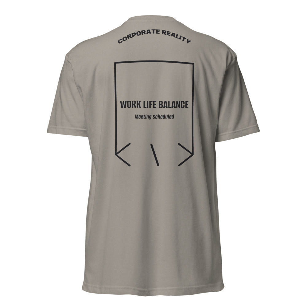 Work Life Balance — Stone Grey Black back mockup
