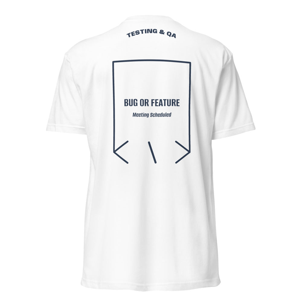 Bug Or Feature — White Midnight Navy back mockup