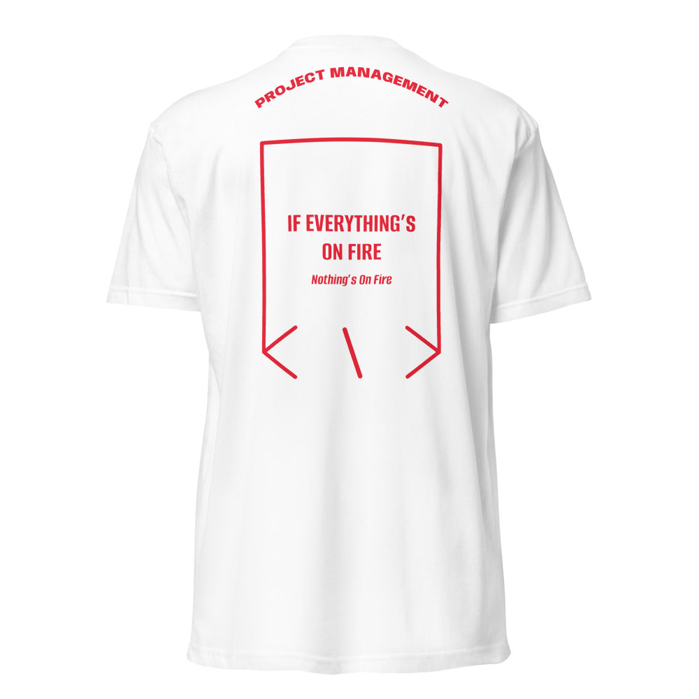 If Everything’s On Fire — White Red back mockup
