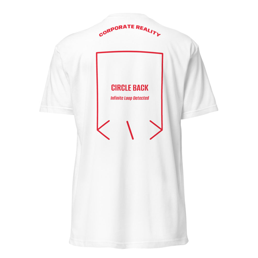 Circle Back — White Red back mockup