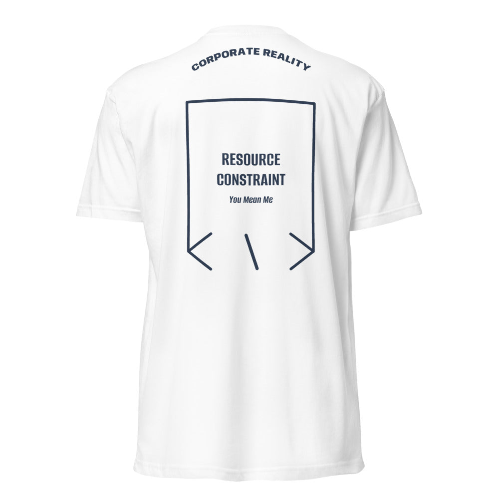 Resource Constraint — White Midnight Navy back mockup