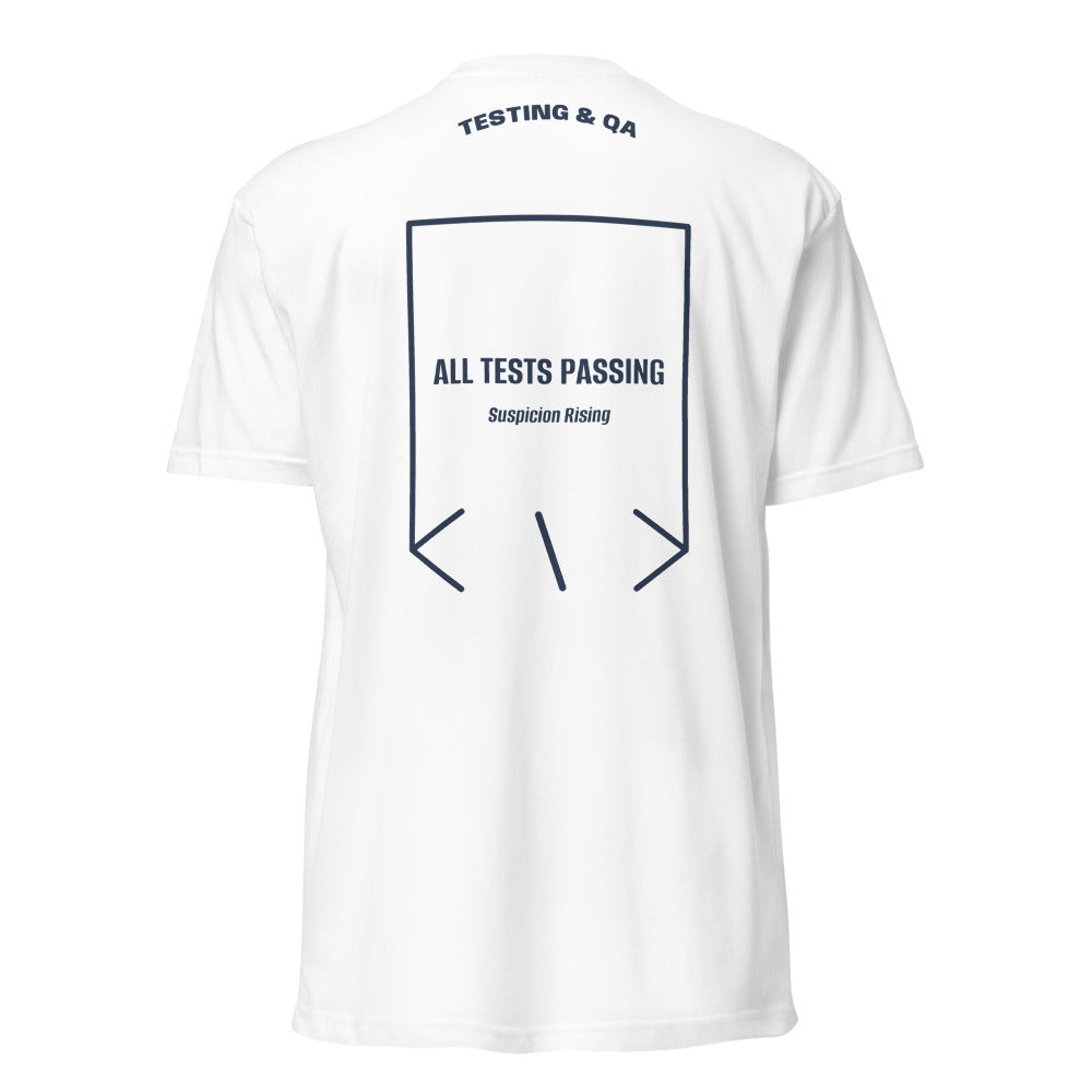 All Tests Passing — White Midnight Navy back mockup