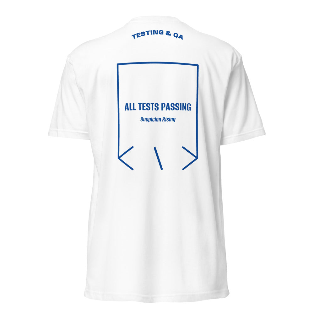All Tests Passing — White Royal back mockup
