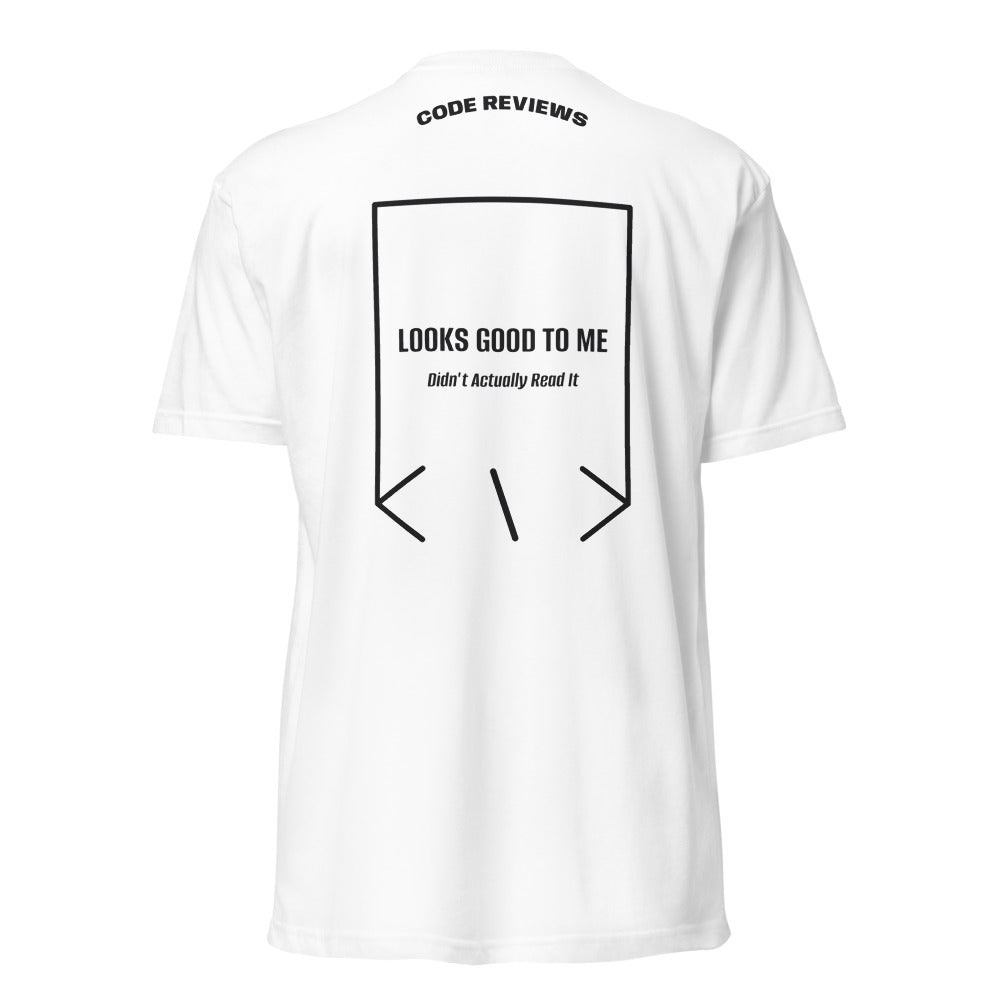 Looks Good To Me — White Black back mockup