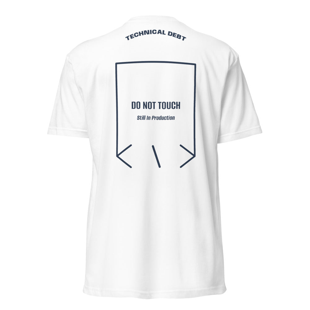 Do Not Touch — White Midnight Navy back mockup