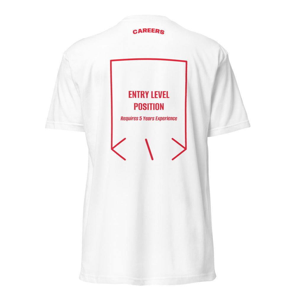 Entry Level Position — White Red back mockup