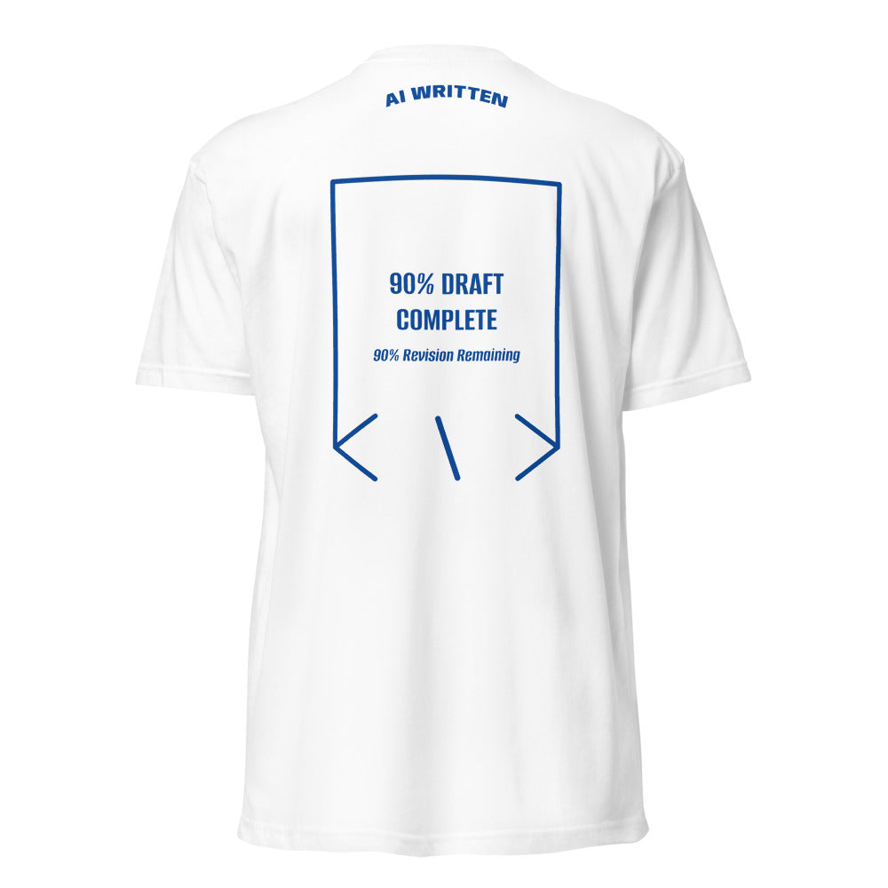 90% Draft Complete — White Royal back mockup