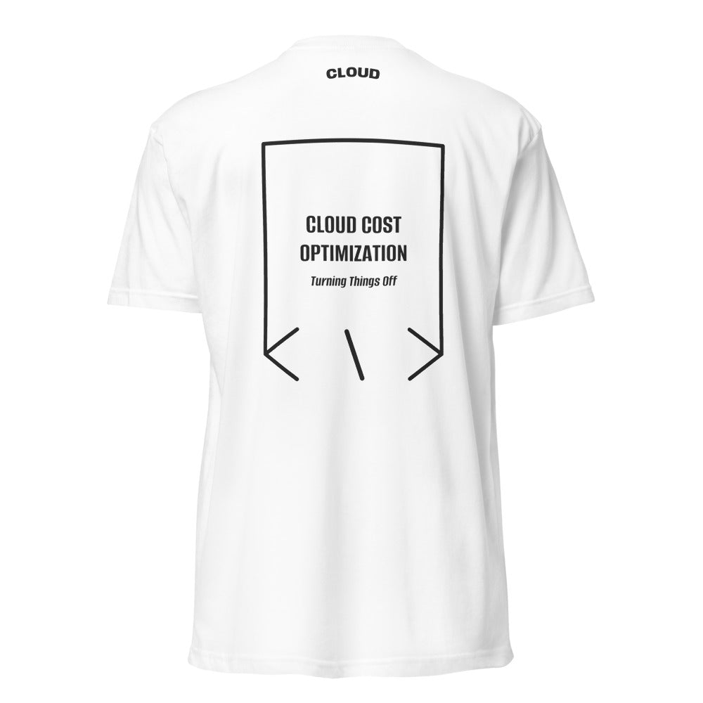 Cloud Cost Optimization — White Charcoal back mockup