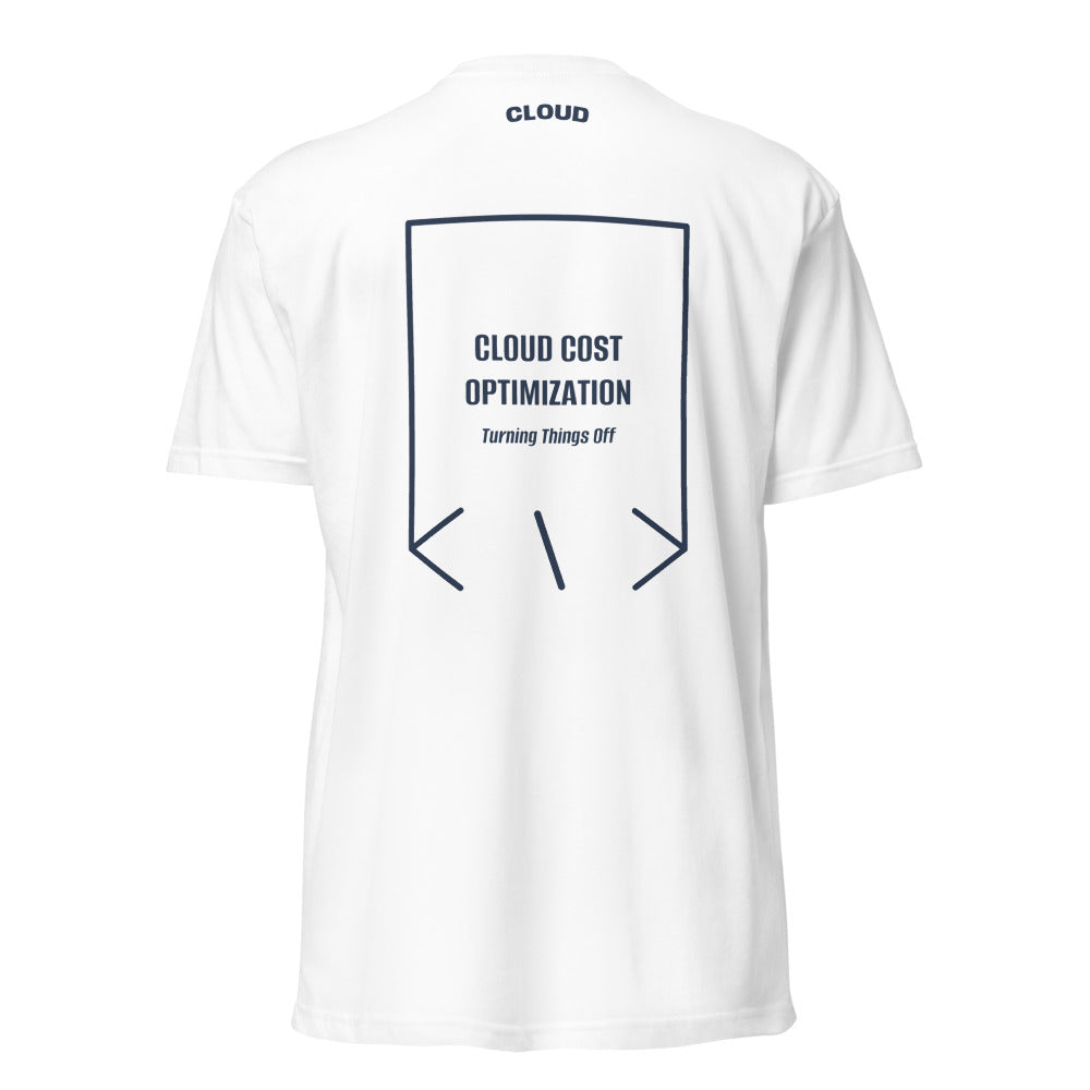 Cloud Cost Optimization — White Midnight Navy back mockup