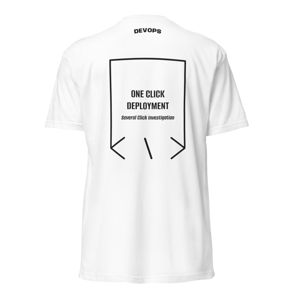 One Click Deployment — White Black back mockup
