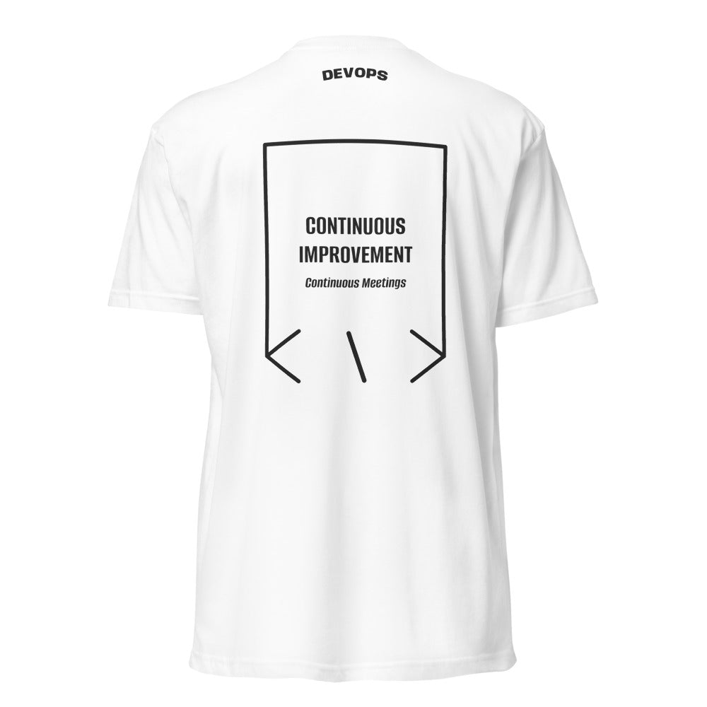 Continuous Improvement — White Charcoal back mockup