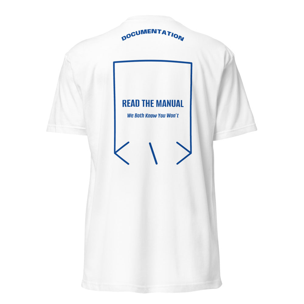 Read The Manual — White Royal back mockup