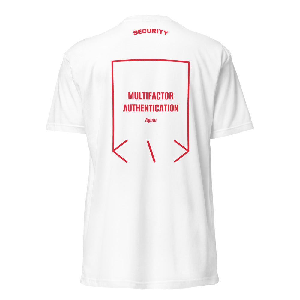 Multifactor Authentication — White Red back mockup
