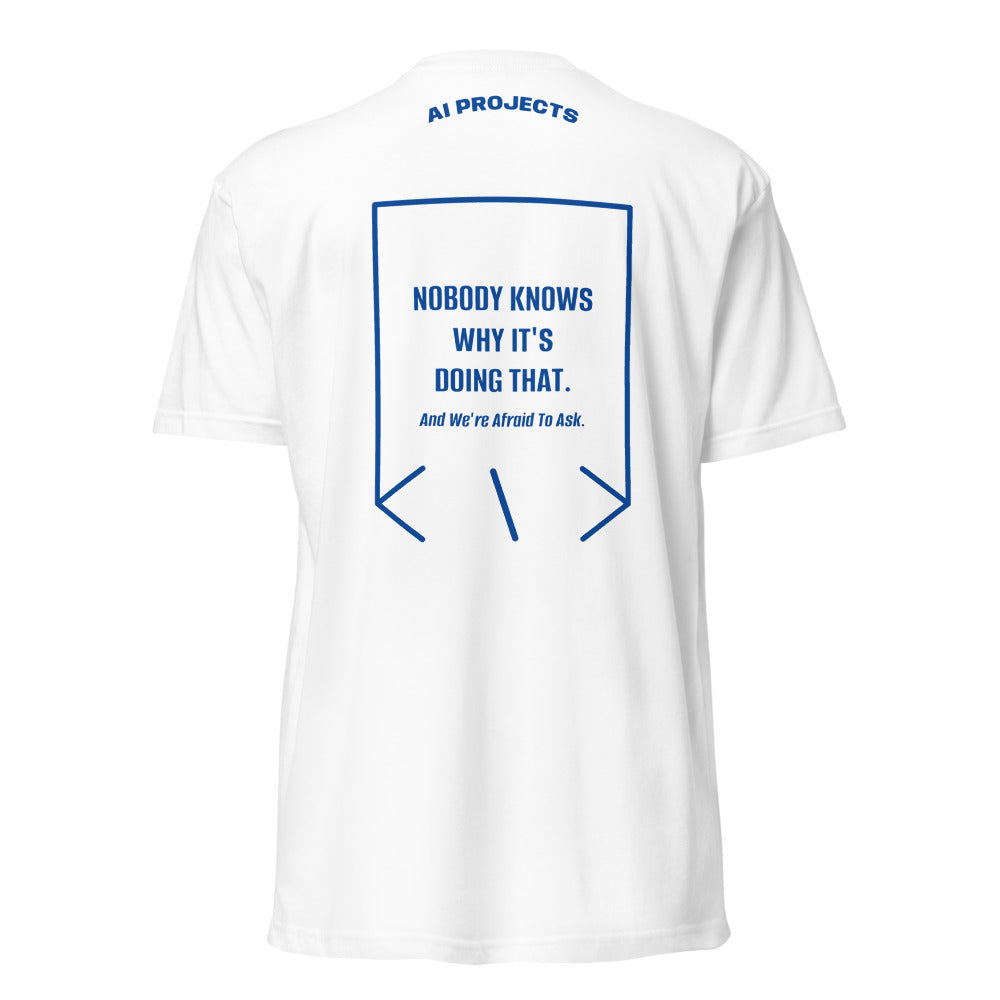 Nobody Knows Why It's Doing That. — White Royal back mockup