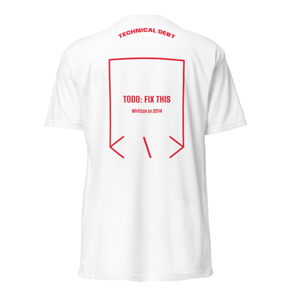 TODO: Fix This — White Red back mockup