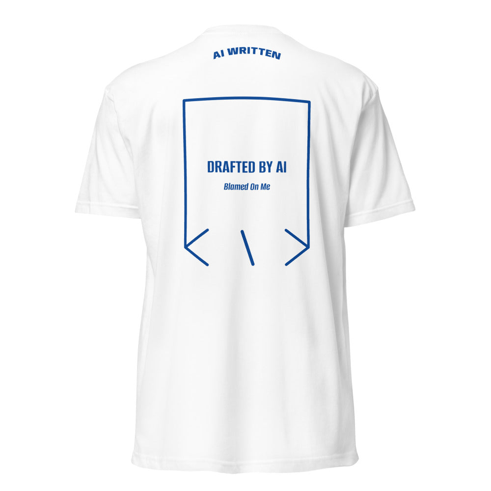 Drafted By AI — White Royal back mockup