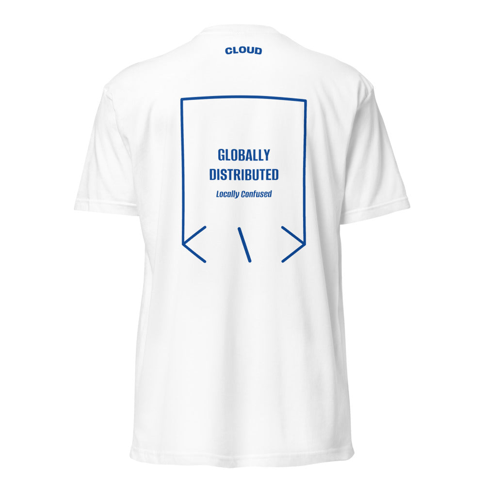 Globally Distributed — White Royal back mockup