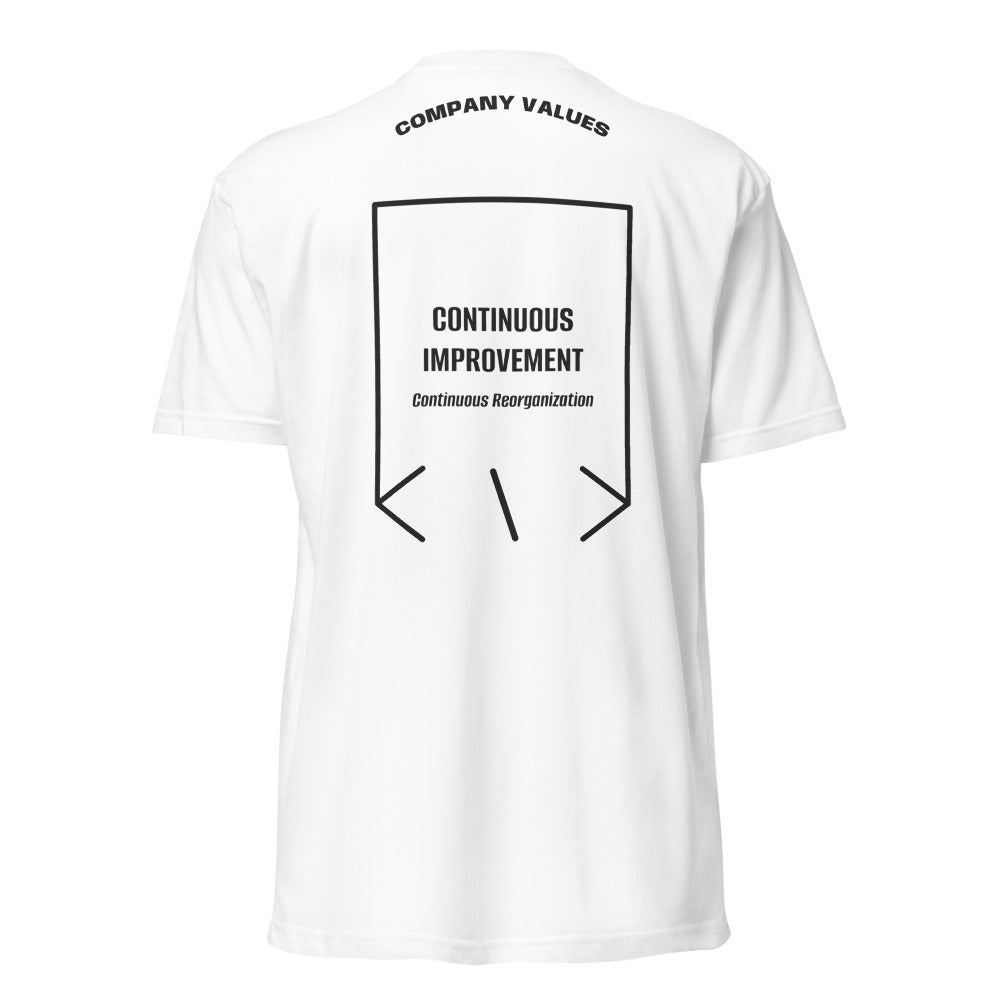 Continuous Improvement — White Charcoal back mockup