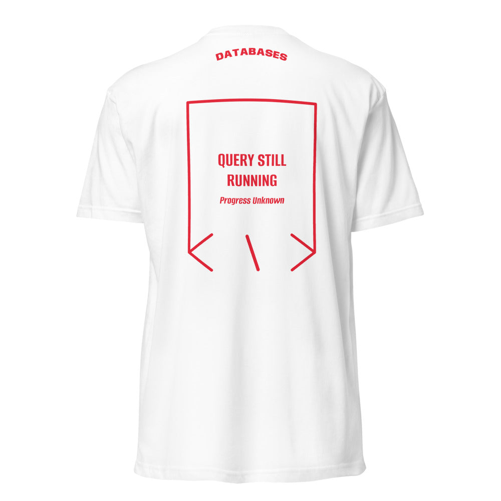 Query Still Running — secondary back mockup