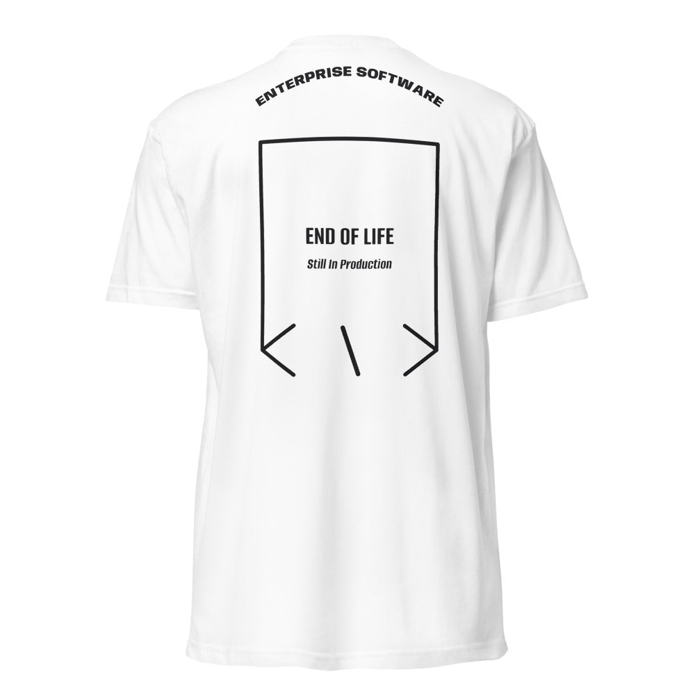 End Of Life — White Black back mockup