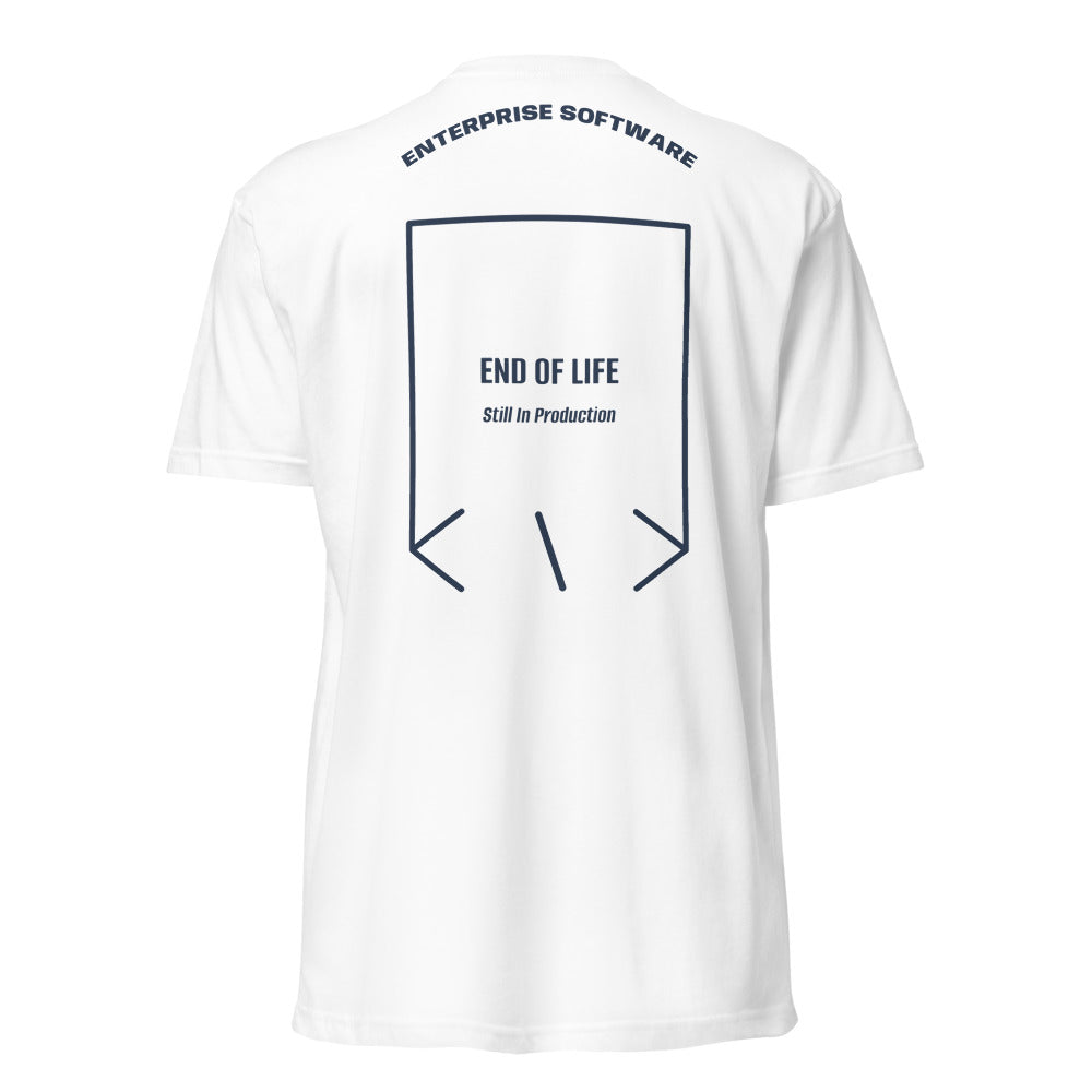 End Of Life — White Midnight Navy back mockup