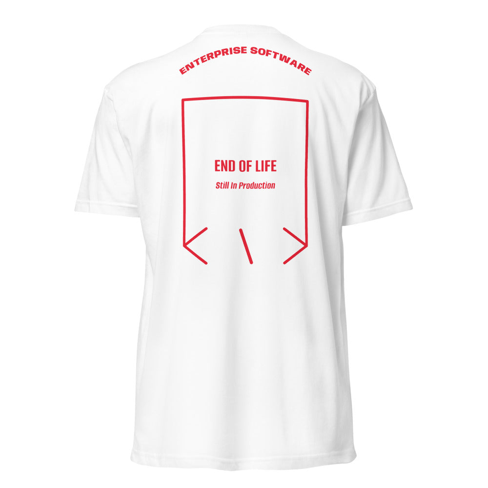 End Of Life — White Red back mockup