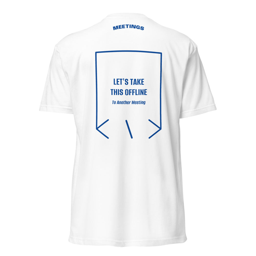 Let's Take This Offline — White Royal back mockup