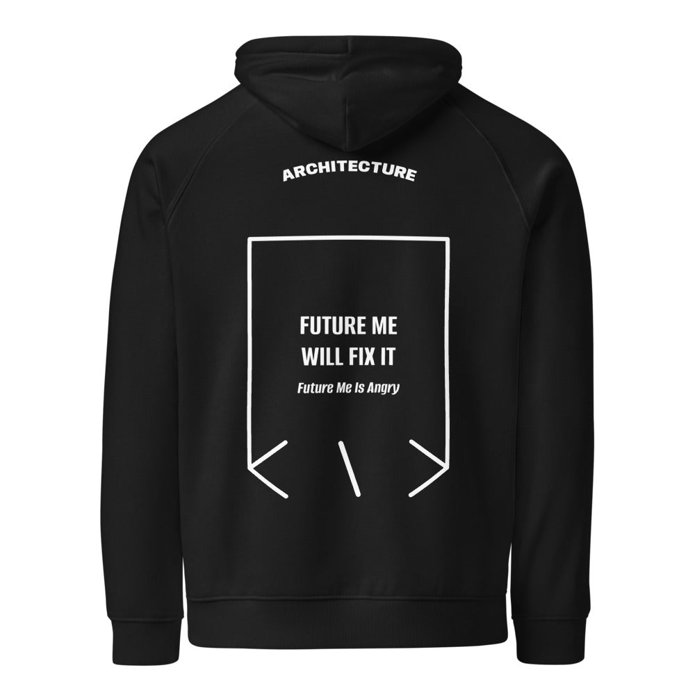 Future Me Will Fix It — Black White back mockup
