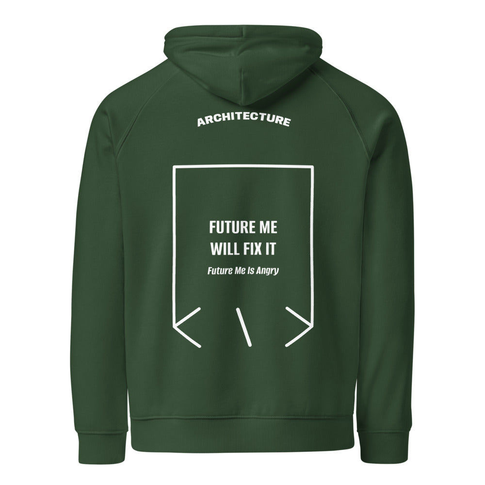 Future Me Will Fix It — Bottle green White back mockup