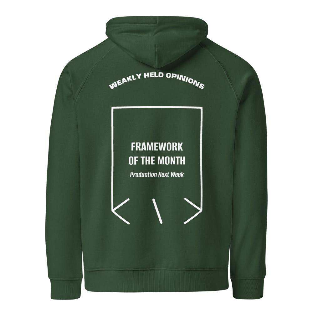 Framework Of The Month — Bottle green White back mockup