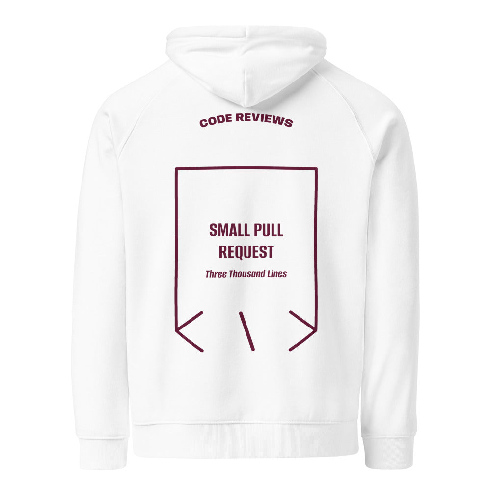 Small Pull Request — White Burgundy back mockup