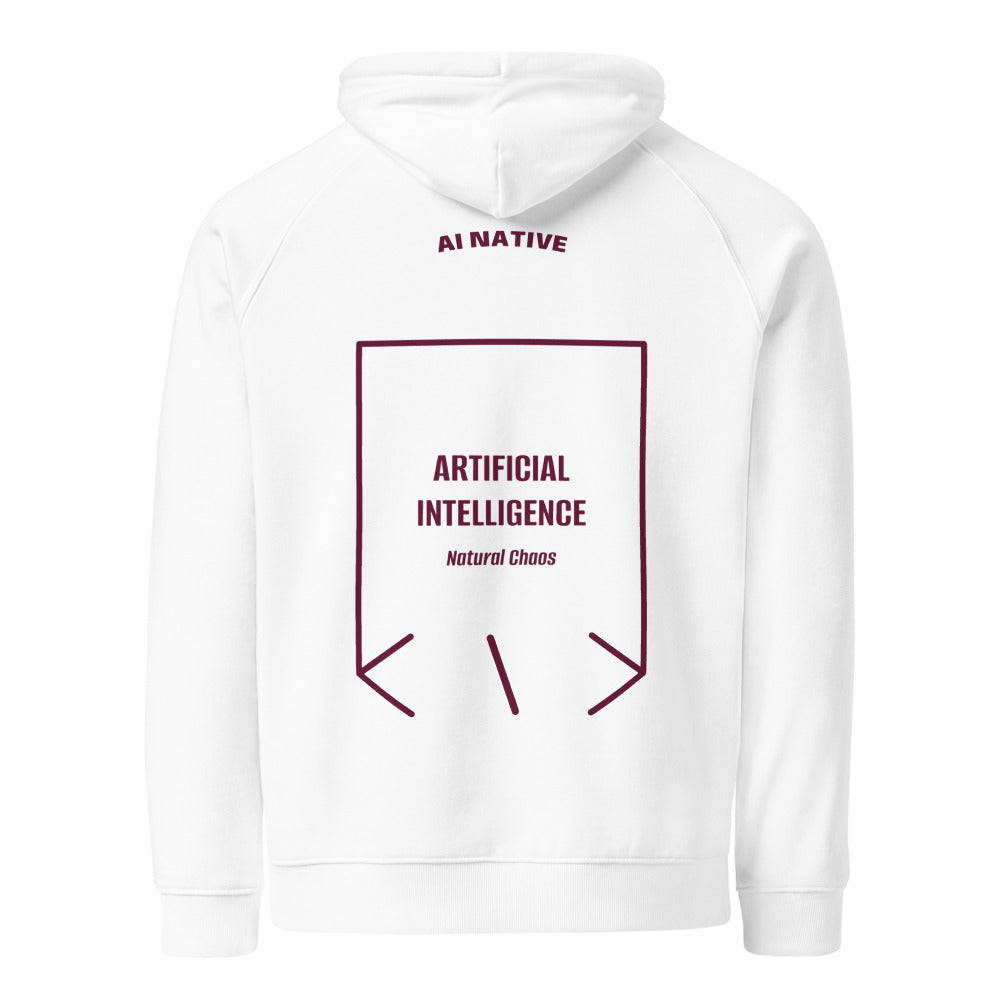 Artificial Intelligence — White Burgundy back mockup