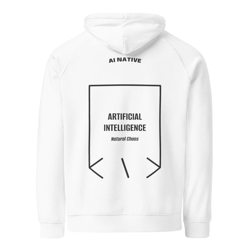 Artificial Intelligence — White Charcoal Melange back mockup