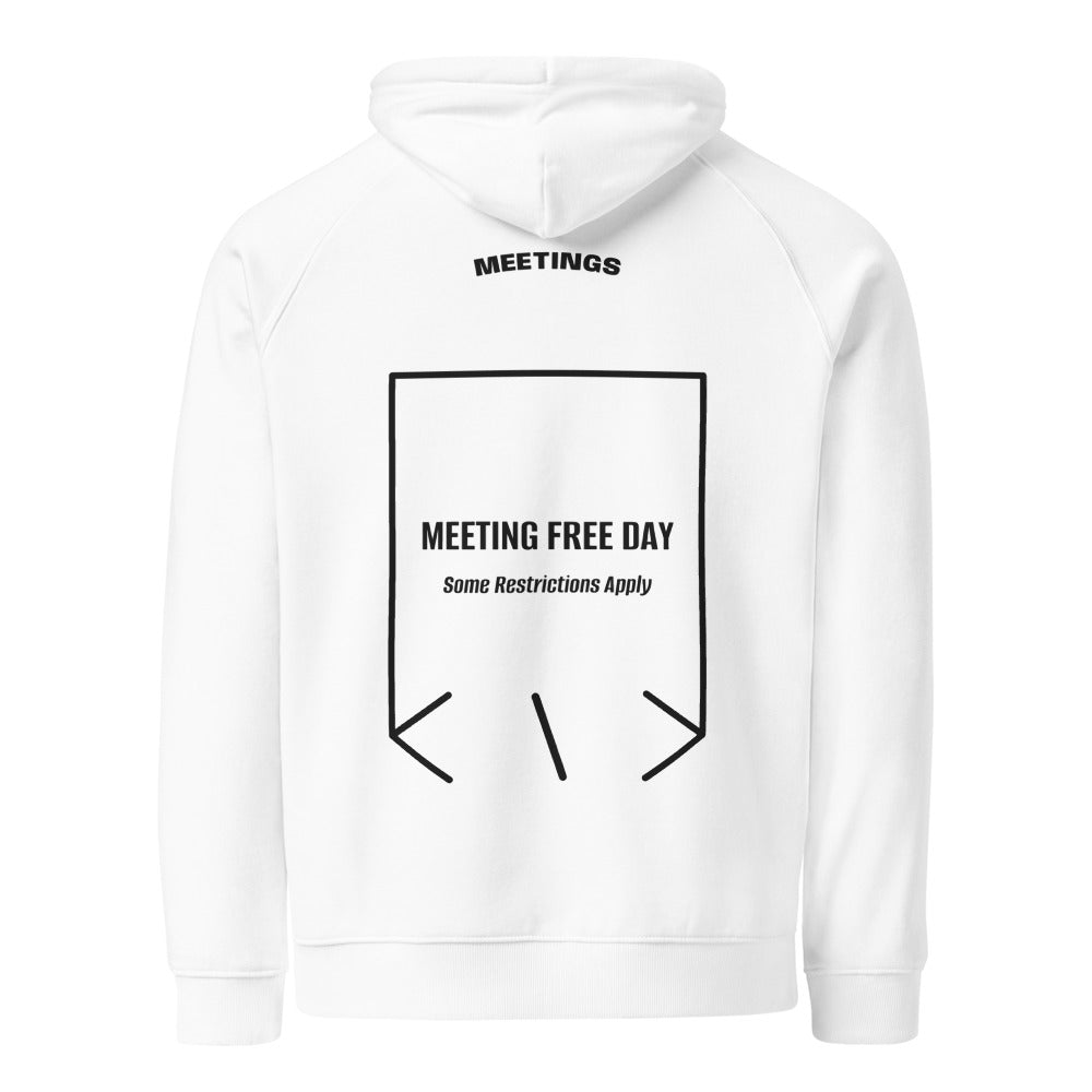 Meeting Free Day — White Black back mockup