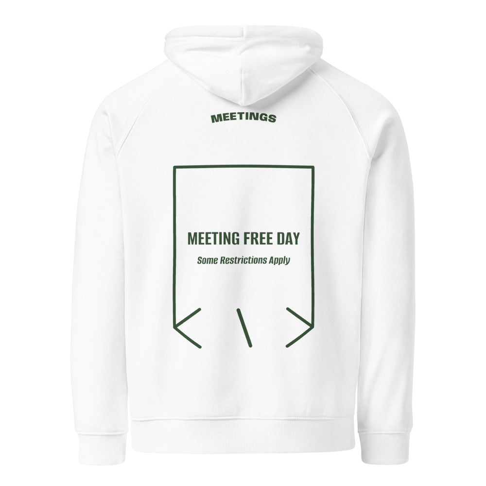 Meeting Free Day — White Bottle green back mockup