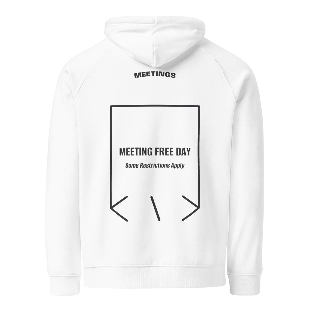 Meeting Free Day — White Charcoal Melange back mockup