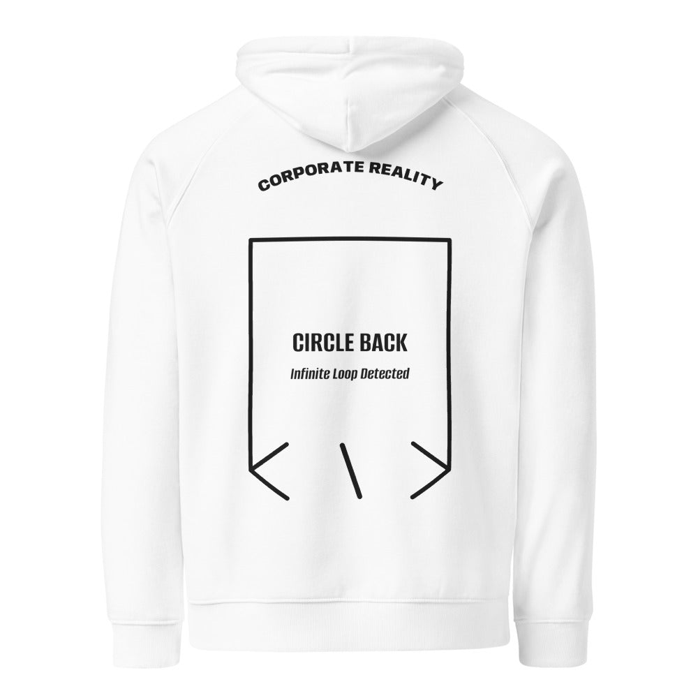 Circle Back — White Black back mockup
