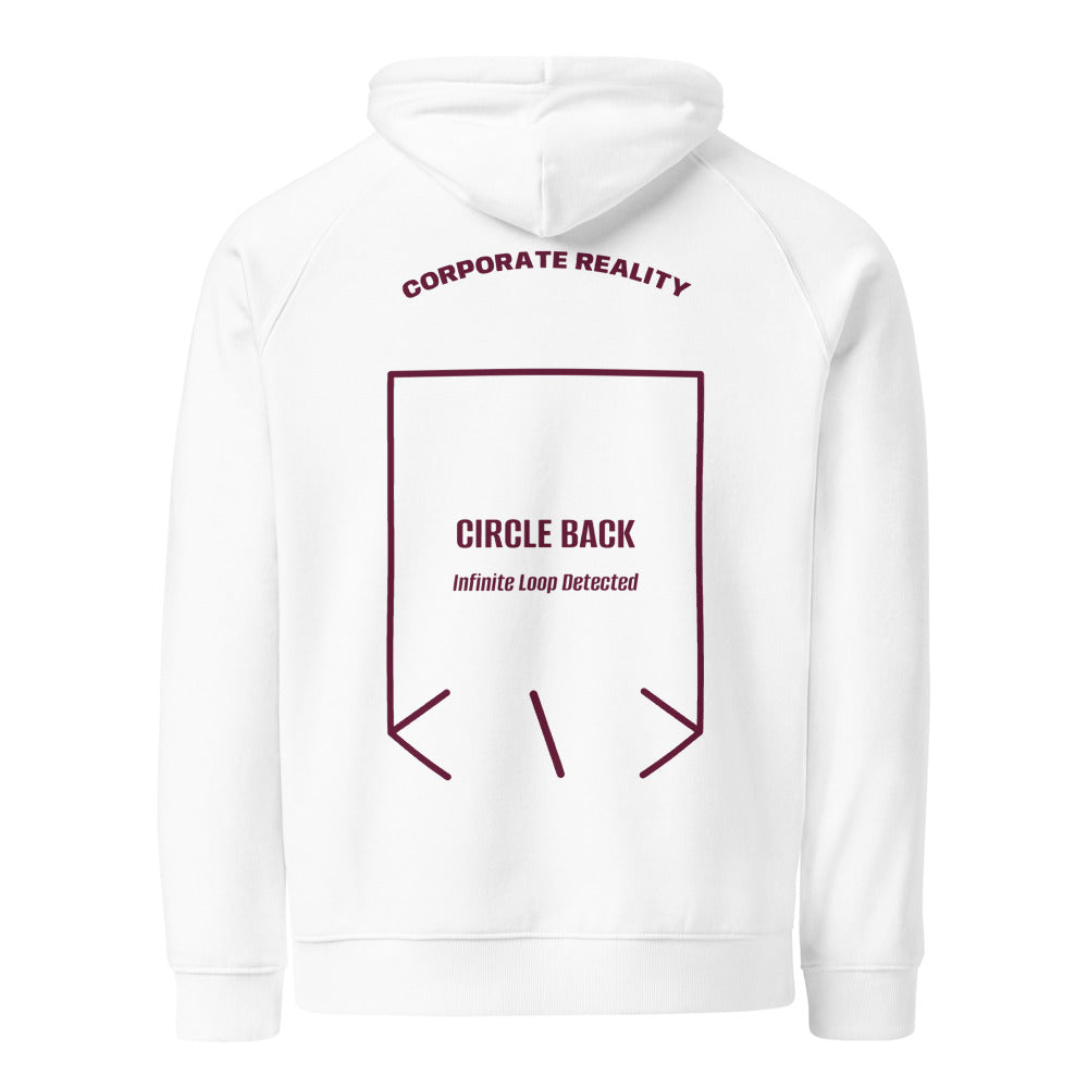 Circle Back — White Burgundy back mockup